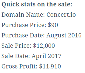 Concert.io sale