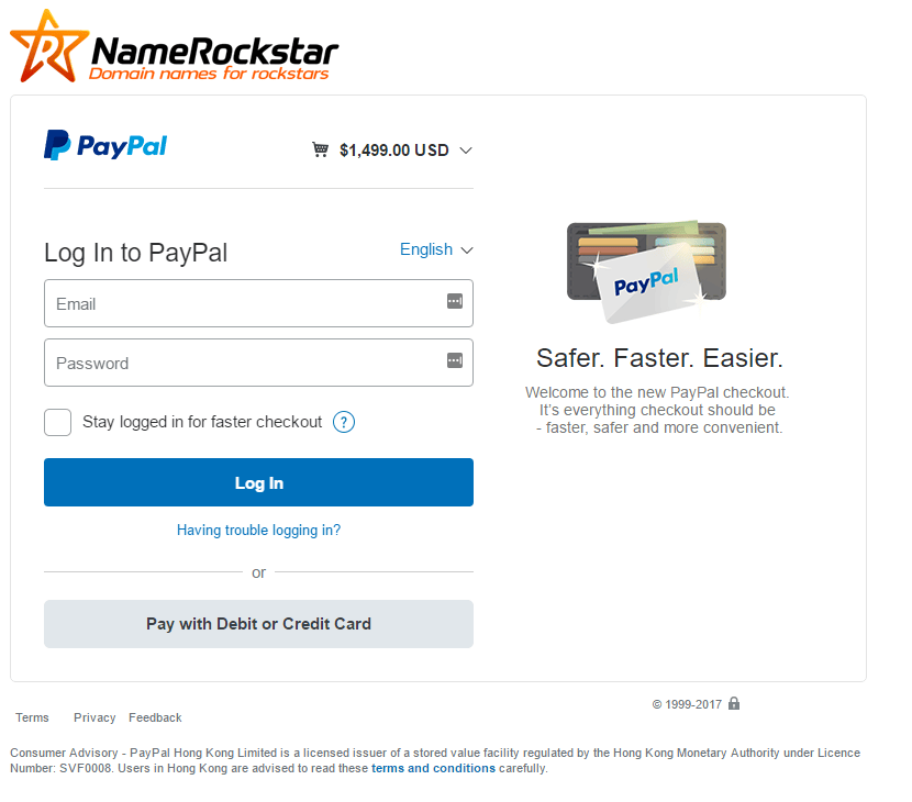 PayPal Efty integration 4